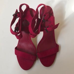 Zara red strappy sandals